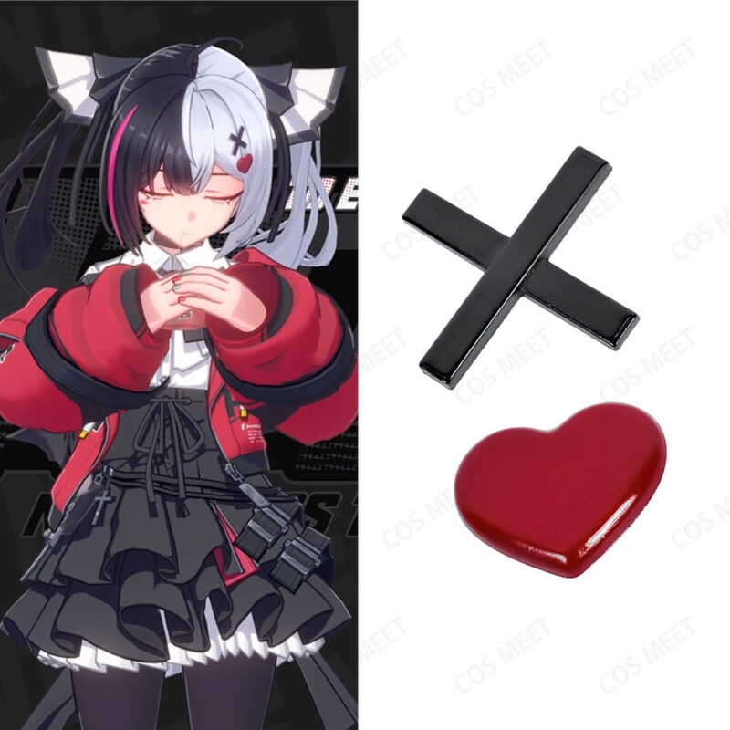 NTE Lacrimosa Hair Clips and Ear Clips Cosplay Accessory