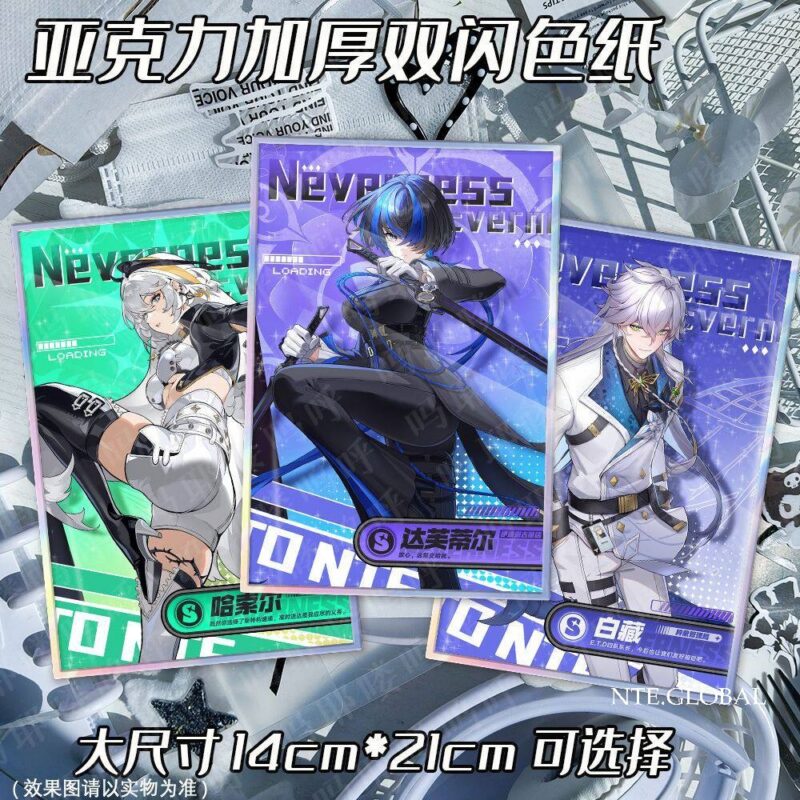NTE Acrylic Double Flash Shikishi Card