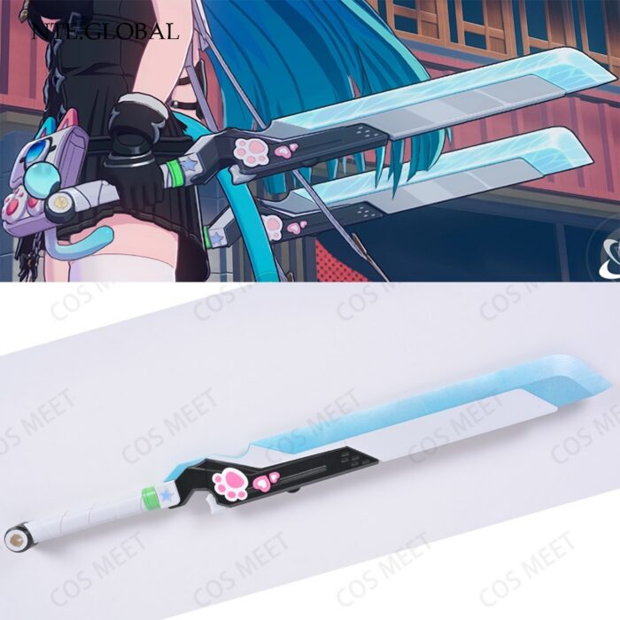 NTE Mint Dual Swords Cosplay Prop