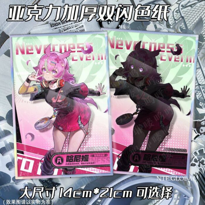 NTE Acrylic Double Flash Shikishi Card