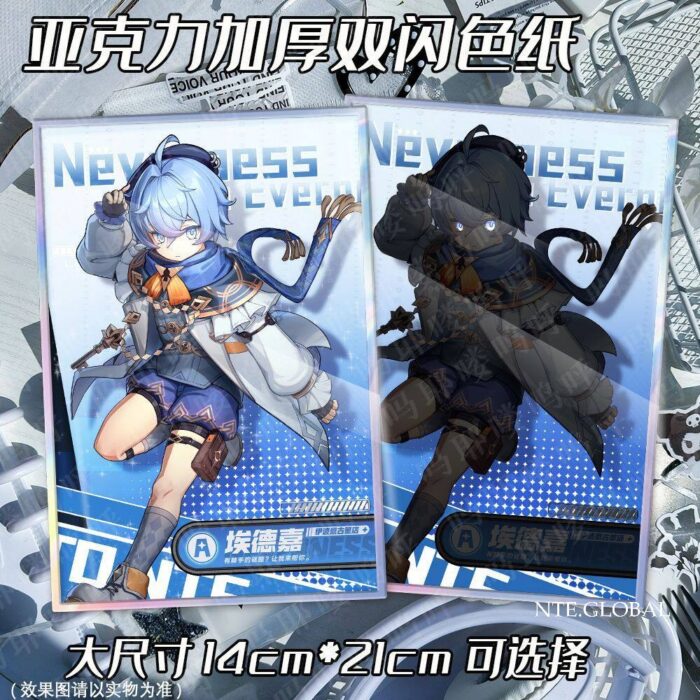 NTE Acrylic Double Flash Shikishi Card