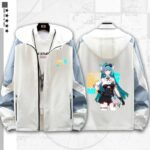 Neverness to Everness Mint Inspired Hooded Windbreaker- Versatile Urban Streetwear for Men & Women