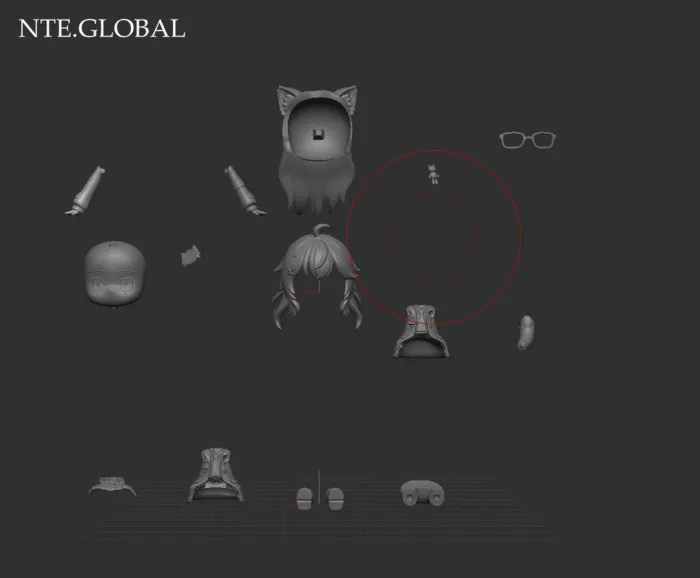 NTE Nanally Chibi Figure 나나리 이환 굿즈 | nte.global