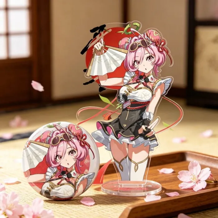 Neverness to Everness (NTE) Chiz Character Acrylic Standee & Badge Set – Festive Series | nte.global