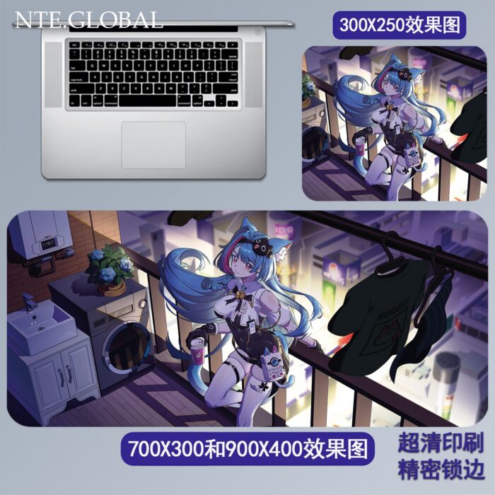 NTE Game Large Mouse Pad & HD Non-slip Keyboard Mat