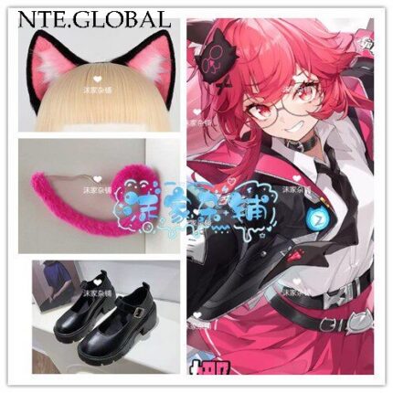 Neverness to Everness Nanally Inspired Accessory Kit - Urban Beast Ears, Tail, Choker & Signature Prop Set