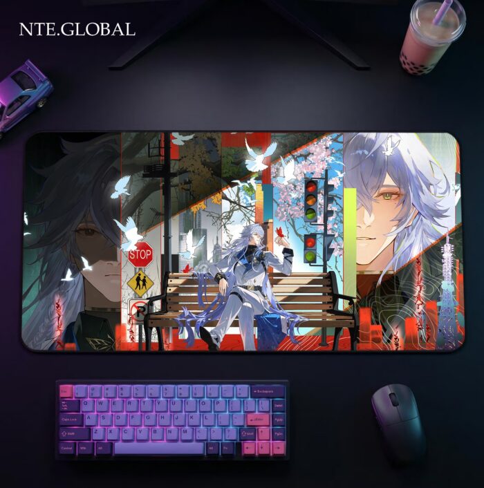 Neverness to Everness (NTE) Baicang "Urban Solitude" Large Gaming Mouse Pad – HD Desk Mat | nte.global