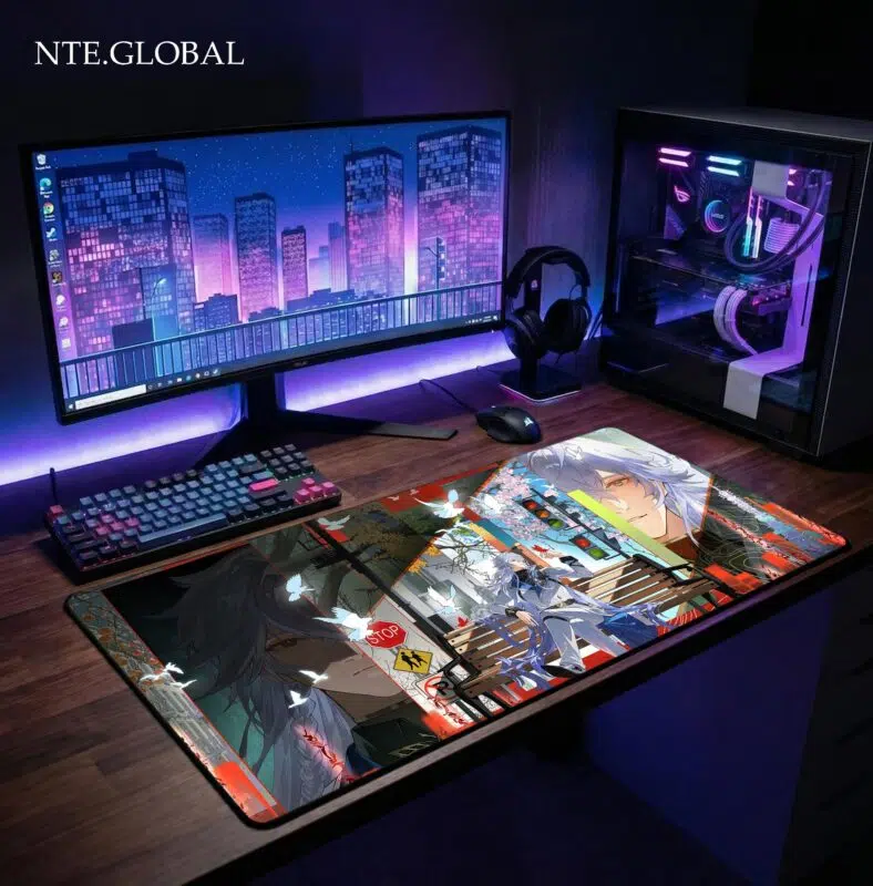 Neverness to Everness (NTE) Baicang "Urban Solitude" Large Gaming Mouse Pad – HD Desk Mat | nte.global