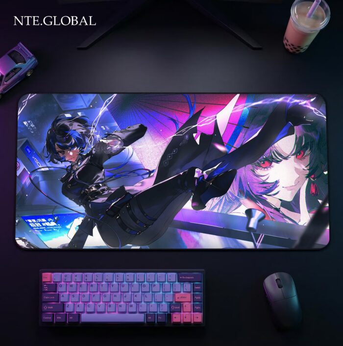 Neverness to Everness (NTE) Daffodil "Thunder & Shadow" Large Gaming Mouse Pad – HD Desk Mat | nte.global