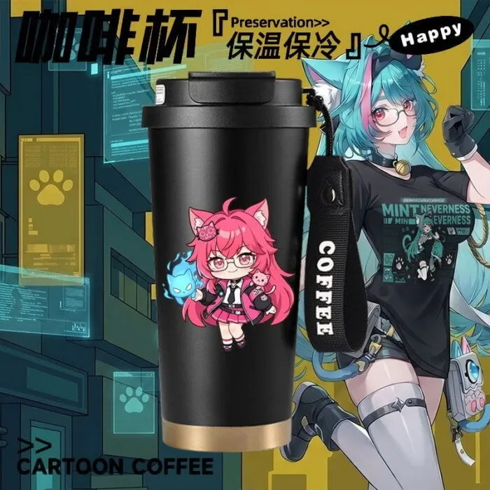 Neverness to Everness (NTE) Character Insulated Coffee Tumbler – Nanally / Mint Edition
