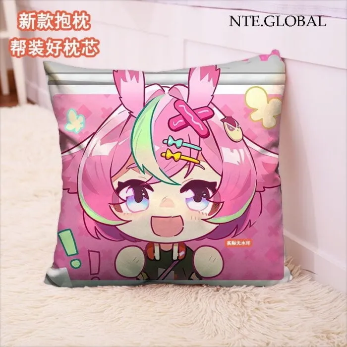 Neverness to Everness (NTE) Chibi Character Square Pillow – Festive Series | nte.global