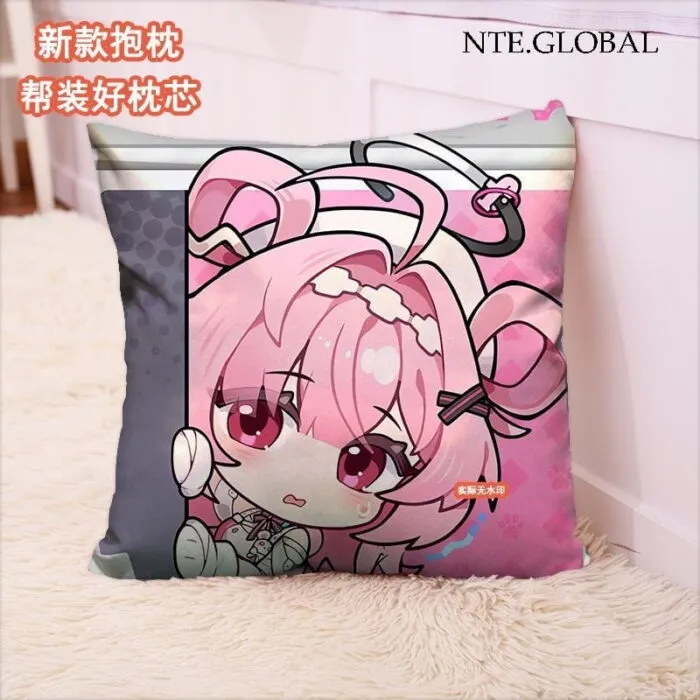 Neverness to Everness (NTE) Chibi Character Square Pillow – Festive Series | nte.global