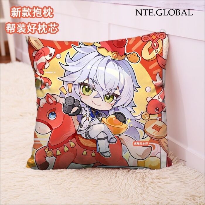 Neverness to Everness (NTE) Chibi Character Square Pillow – Festive Series | nte.global