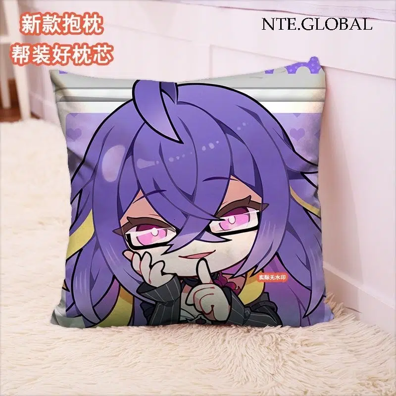 Neverness to Everness (NTE) Chibi Character Square Pillow – Festive Series | nte.global