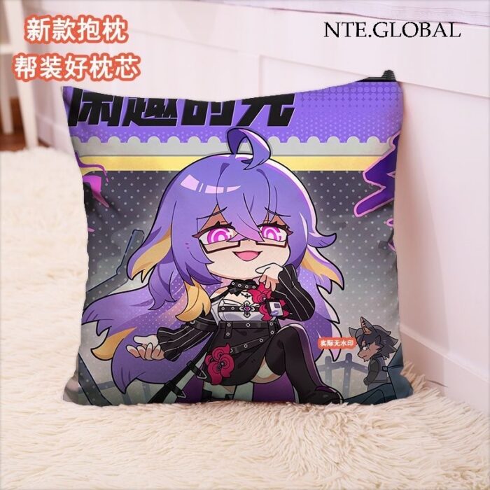 Neverness to Everness (NTE) Chibi Character Square Pillow – Festive Series | nte.global