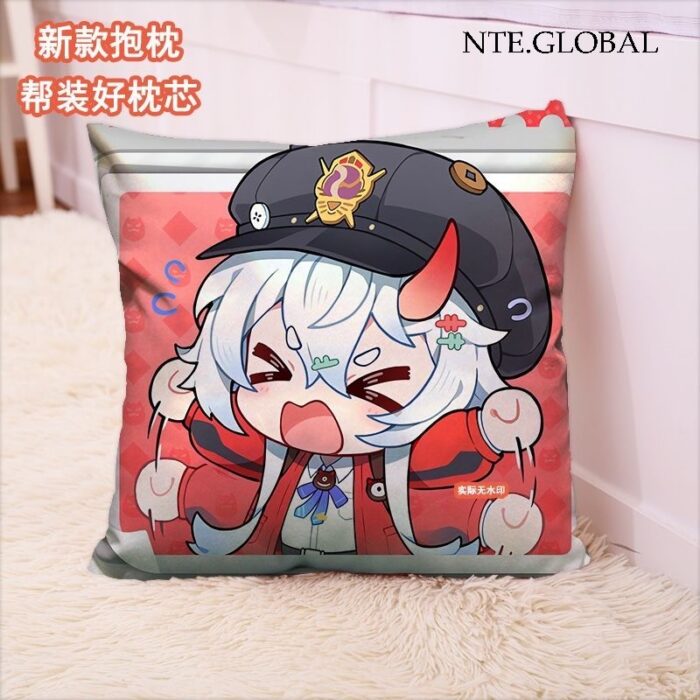 Neverness to Everness (NTE) Chibi Character Square Pillow – Festive Series | nte.global