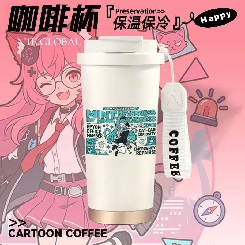Neverness to Everness (NTE) Character Insulated Coffee Tumbler – Nanally / Chiz / Mint Edition