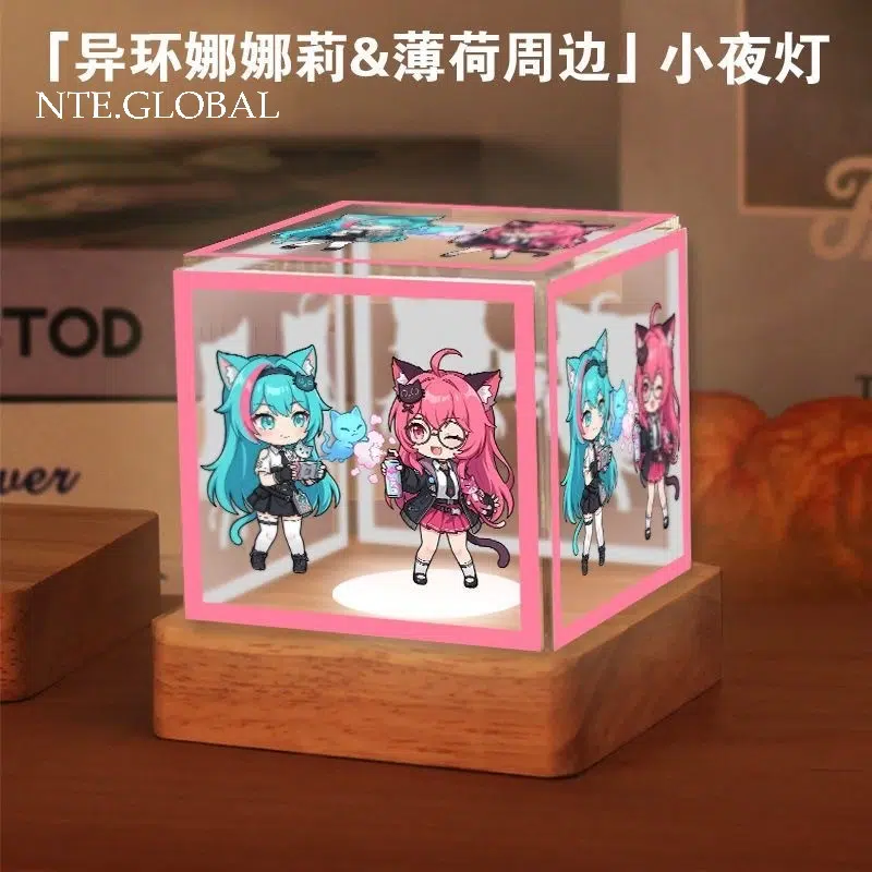 Neverness to Everness (NTE) Character Acrylic Cube Night Light – Nanally / Mint Edition