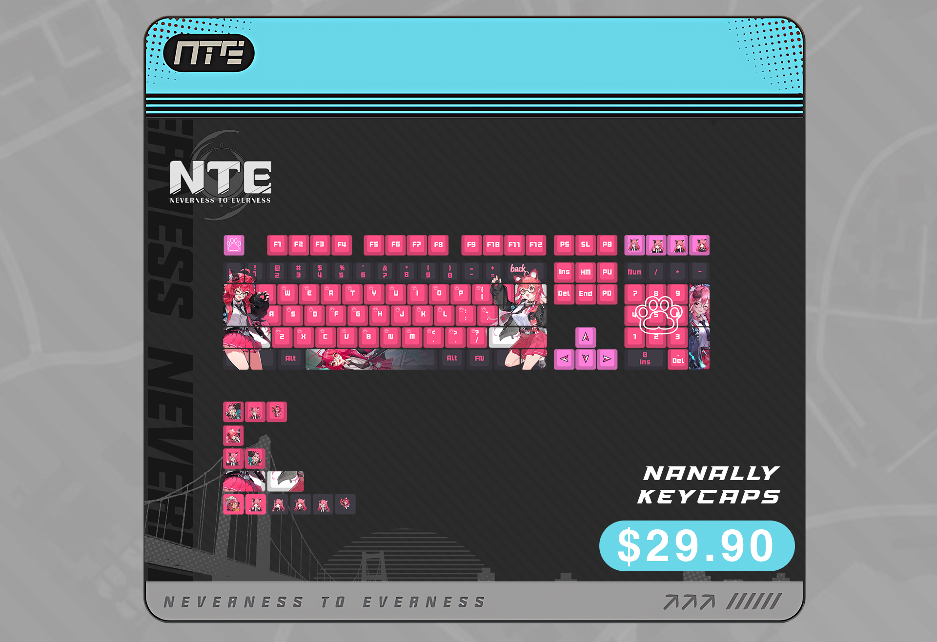 NTE Nanally Keycaps | nte.global