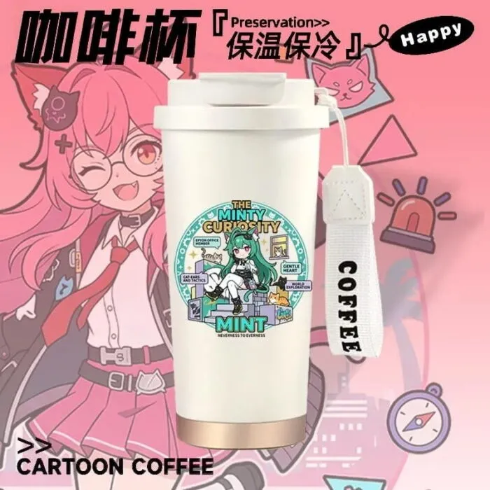 Neverness to Everness (NTE) Character Insulated Coffee Tumbler – Nanally / Chiz / Mint Edition