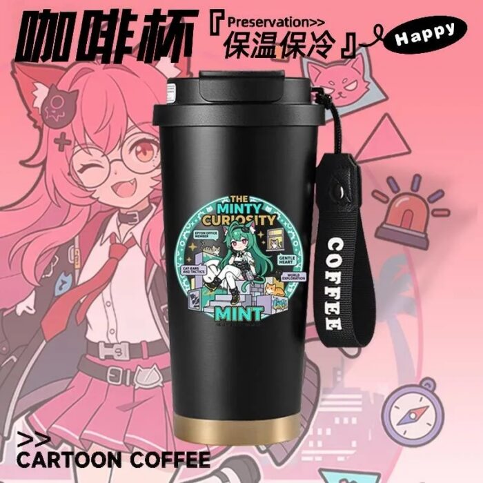 Neverness to Everness (NTE) Character Insulated Coffee Tumbler – Nanally / Chiz / Mint Edition