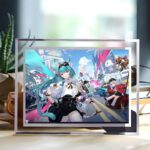 NTE Mint Crystal Glass Photo Frame
