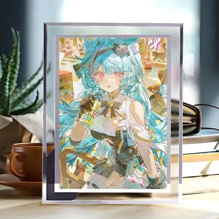 NTE Mint Crystal Glass Photo Frame