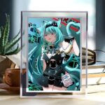 NTE Mint Crystal Glass Photo Frame