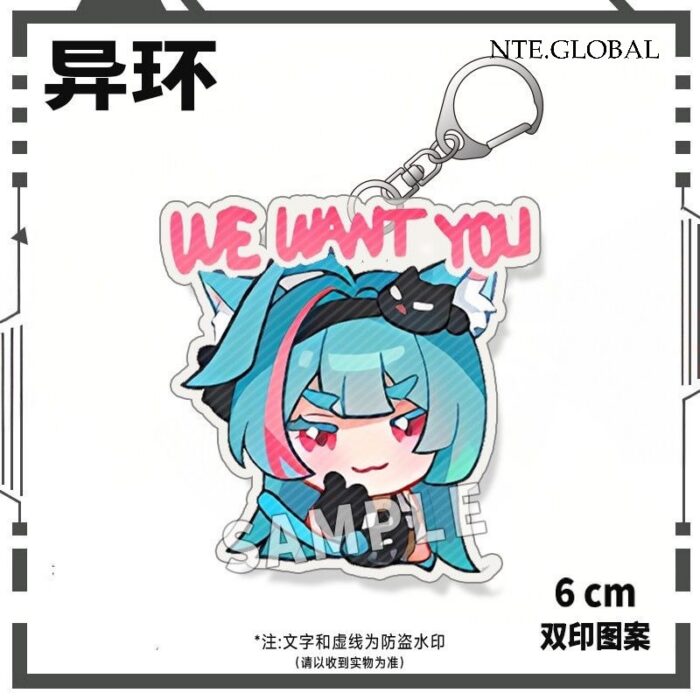 NTE Chibi Double-Sided Acrylic Keychain