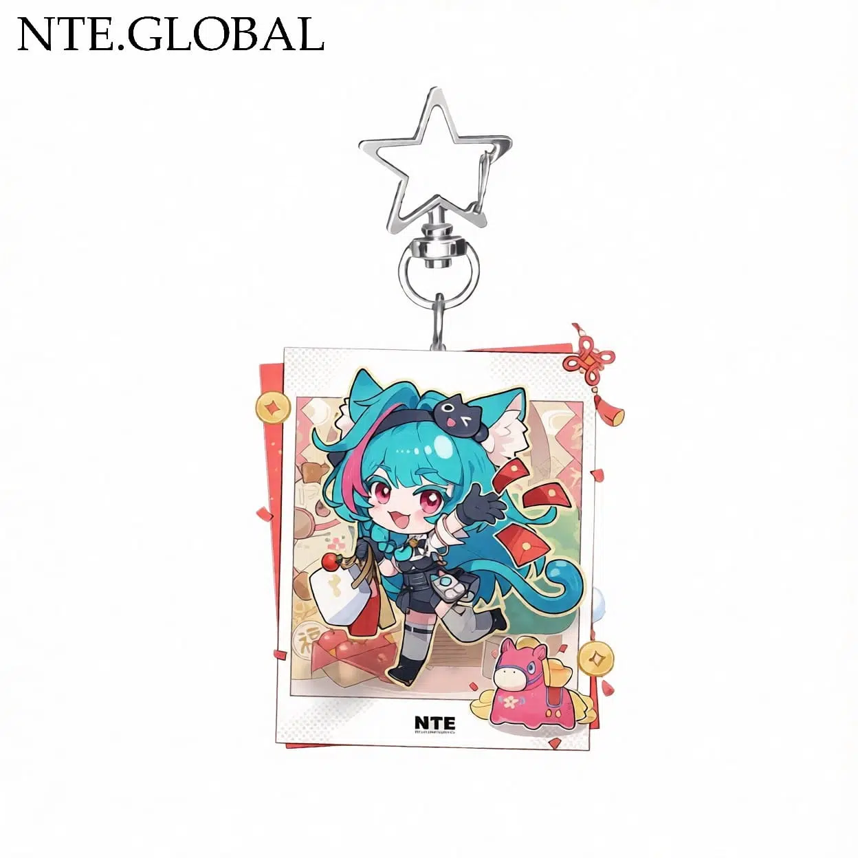 Neverness to Everness (NTE) Chibi Character "Instant Photo" Acrylic Keychain – Festive Series | nte.global