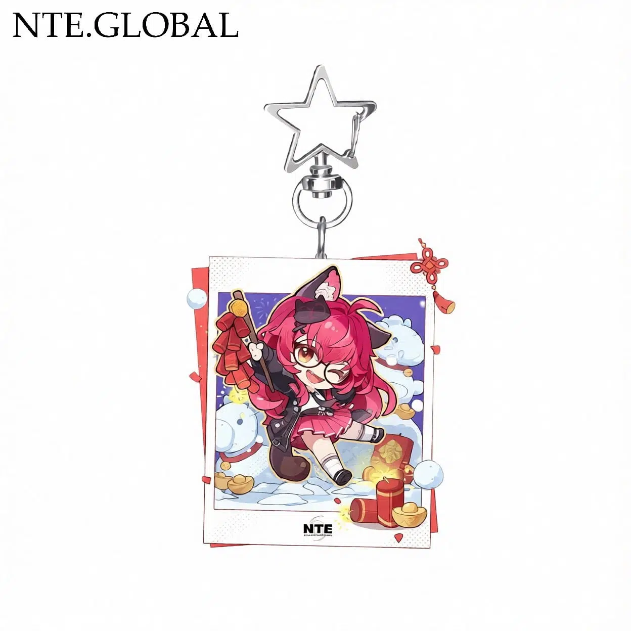 Neverness to Everness (NTE) Chibi Character "Instant Photo" Acrylic Keychain – Festive Series | nte.global