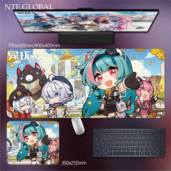 Neverness to Everness Desk Mat Game Large Mouse Pad & HD Non-slip Keyboard Mat | nte.global