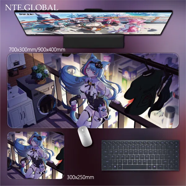 Neverness to Everness Desk Mat Game Large Mouse Pad & HD Non-slip Keyboard Mat | nte.global
