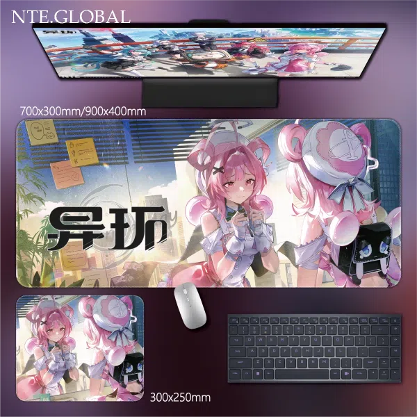 Neverness to Everness Desk Mat Game Large Mouse Pad & HD Non-slip Keyboard Mat | nte.global