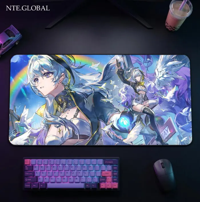 NTE Fan Art Creation Hathor "Celestial Wing" Large Gaming Mouse Pad – HD Desk Mat