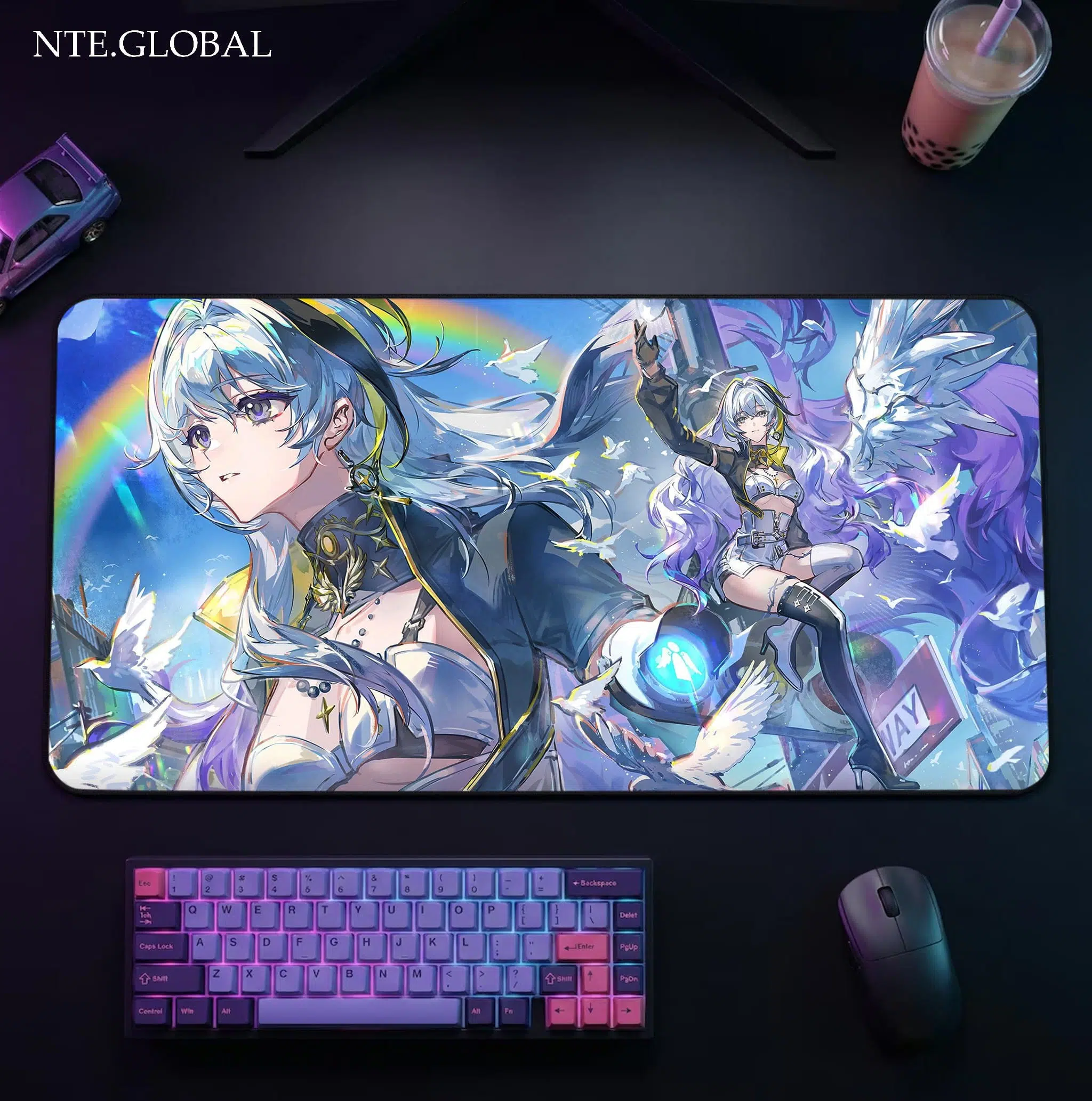 NTE Fan Art Creation Hathor "Celestial Wing" Large Gaming Mouse Pad – HD Desk Mat