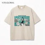 NTE Retro Distressed Chiz, Mint, Nanally Summer Oversize T-Shirt | nte.global