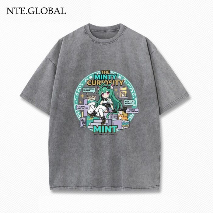 NTE Retro Distressed Chiz, Mint, Nanally Summer Oversize T-Shirt | nte.global