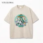 NTE Retro Distressed Chiz, Mint, Nanally Summer Oversize T-Shirt | nte.global
