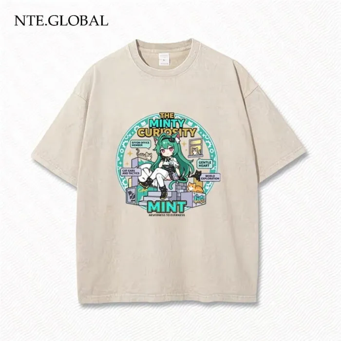 NTE Retro Distressed Chiz, Mint, Nanally Summer Oversize T-Shirt | nte.global