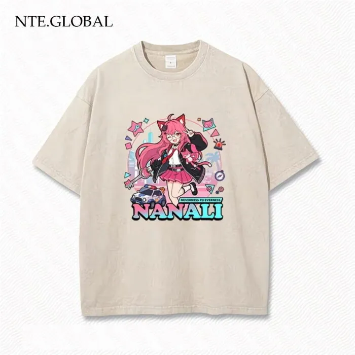 NTE Retro Distressed Chiz, Mint, Nanally Summer Oversize T-Shirt | nte.global