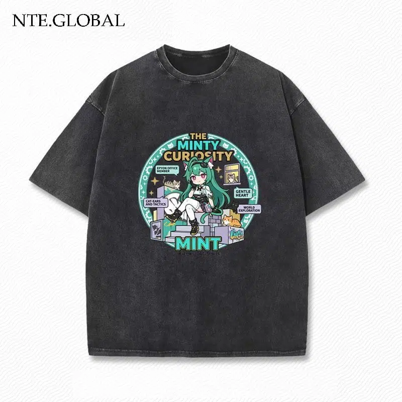 NTE Retro Distressed Chiz, Mint, Nanally Summer Oversize T-Shirt | nte.global