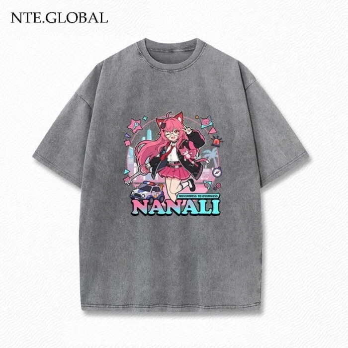 NTE Retro Distressed Chiz, Mint, Nanally Summer Oversize T-Shirt | nte.global