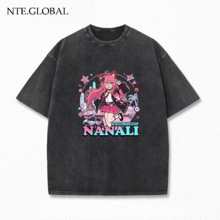 NTE Retro Distressed Chiz, Mint, Nanally Summer Oversize T-Shirt | nte.global