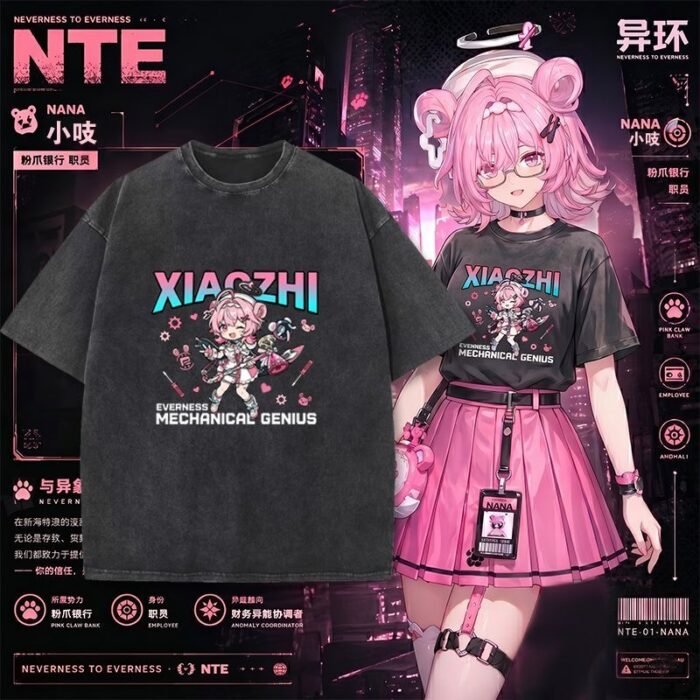 NTE Retro Distressed Chiz, Mint, Nanally Summer Oversize T-Shirt | nte.global