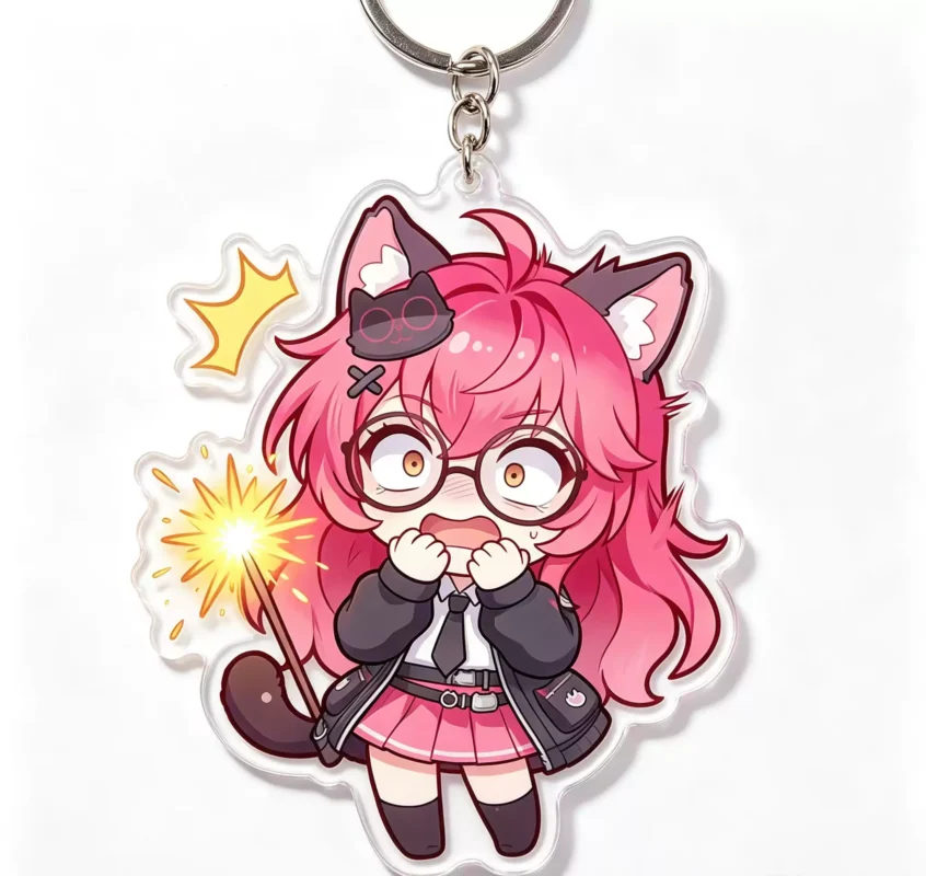NTE Nanally Cartoon Acrylic Keychain Neverness to Everness Merch ナナリ Neverness to Everness グッズ NTE グッズ 이환 굿즈 나나리 | nte.global