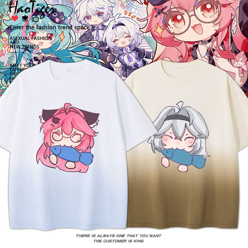 NTE Nanally Mint Zero Gradient T-Shirt Neverness to Everness Merch ナナリ Menthe ミント ゼロ Neverness to Everness グッズ NTE グッズ 이환 굿즈 나나리 민트 제로 | nte.global