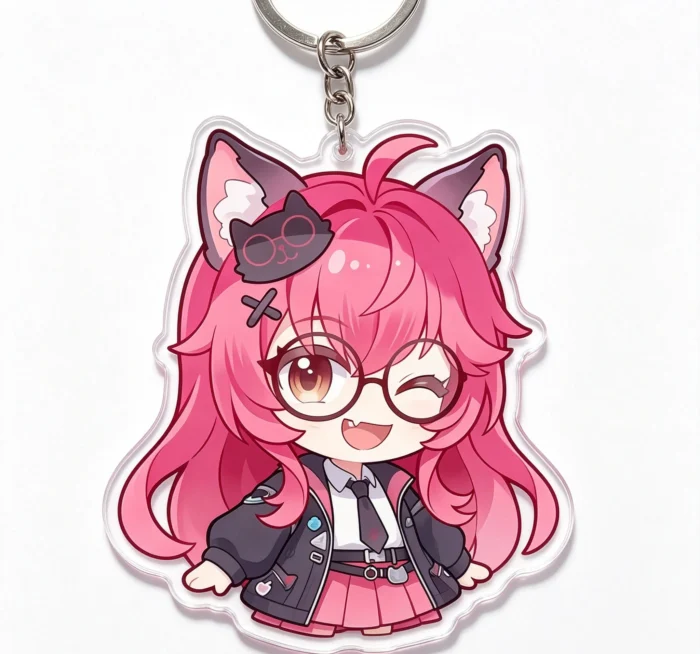 NTE Nanally Cartoon Acrylic Keychain Neverness to Everness Merch ナナリ Neverness to Everness グッズ NTE グッズ 이환 굿즈 나나리 | nte.global