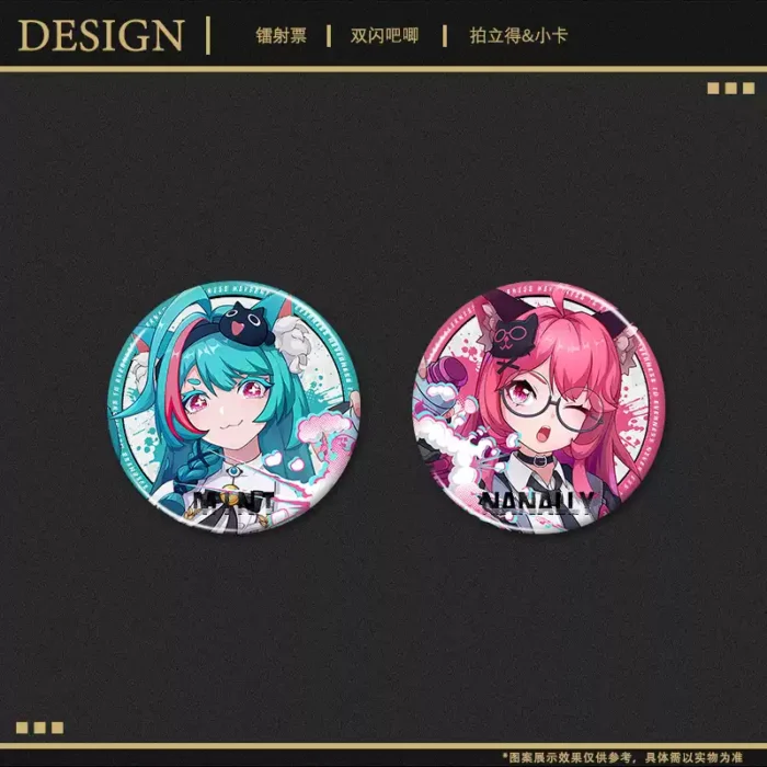NTE Mint Nanally Laser Ticket Badge Photocard Set Neverness to Everness Merch Menthe ミント ナナリ Neverness to Everness グッズ NTE グッズ 이환 굿즈 민트 나나리 | nte.global