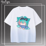 NTE Nanally Mint Zero Gradient T-Shirt Neverness to Everness Merch ナナリ Menthe ミント ゼロ Neverness to Everness グッズ NTE グッズ 이환 굿즈 나나리 민트 제로 | nte.global